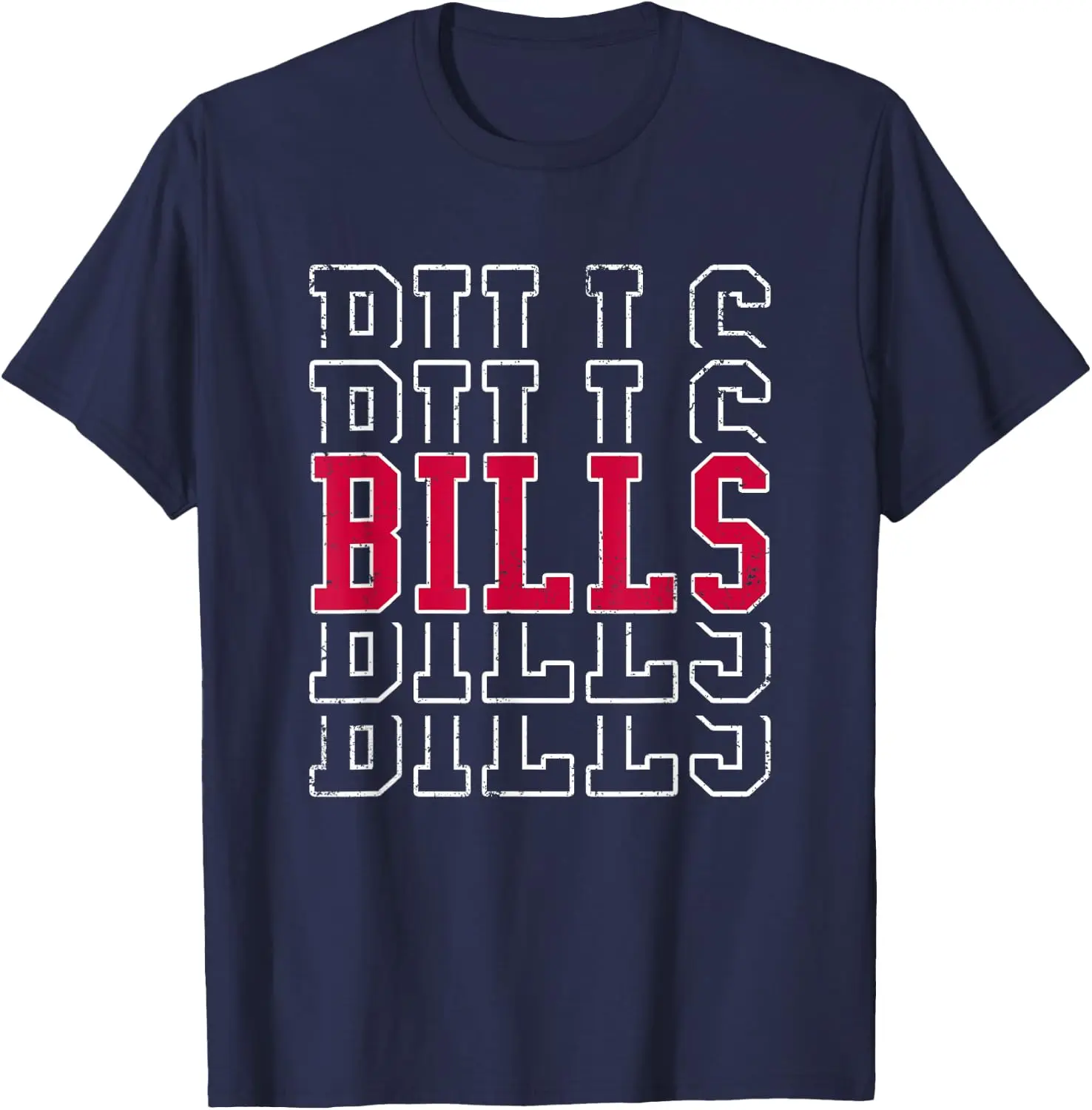 Vintage Bills Last Name Gifts For Men Women Kids T-Shirt Versatile, heavyweight pure cotton short-sleeve tee—trendy, thick fabric; a great gift for Christmas or Halloween.