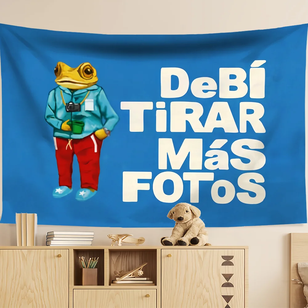 singer Bad b-Bunny DeBi TiRAR MaS FOToS d-dtmf flag Room Dorm Camping Party Art Style Garage Bar wall Picnic Decoration Banner