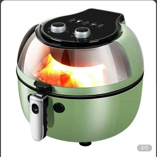 หม้อทอดไร้น้ำมัน Hanshow ยี่ห้อดัง 10 อันดับแรก ความจุ 8 ลิตร ขนาดใหญ่ มองเห็นอาหารได้ ฟังก์ชั่นหลากหลาย Hanshow รุ่นใหม่ อัตโนมัติ