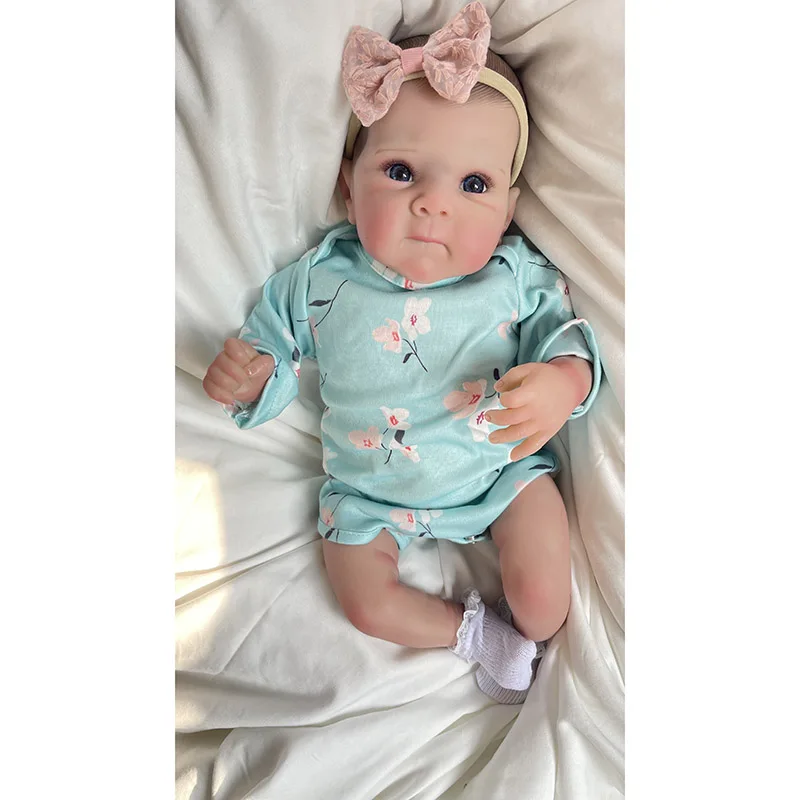 17 بوصة 43 سنتيمتر الانتهاء بالفعل دمية تولد من جديد بيتي لينة الجسم نابض بالحياة تولد من جديد دمى طفل نفس صور ثلاثية الأبعاد الجلد مع الأوردة المرئية