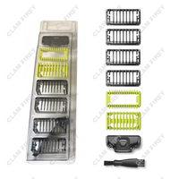 Guide Comb Guards Fit for One Blade QP2520,QP2530, QP2620,QP2630,QP6510,QP6520 Face Hair Clippers Beard Trimmer Shaver
