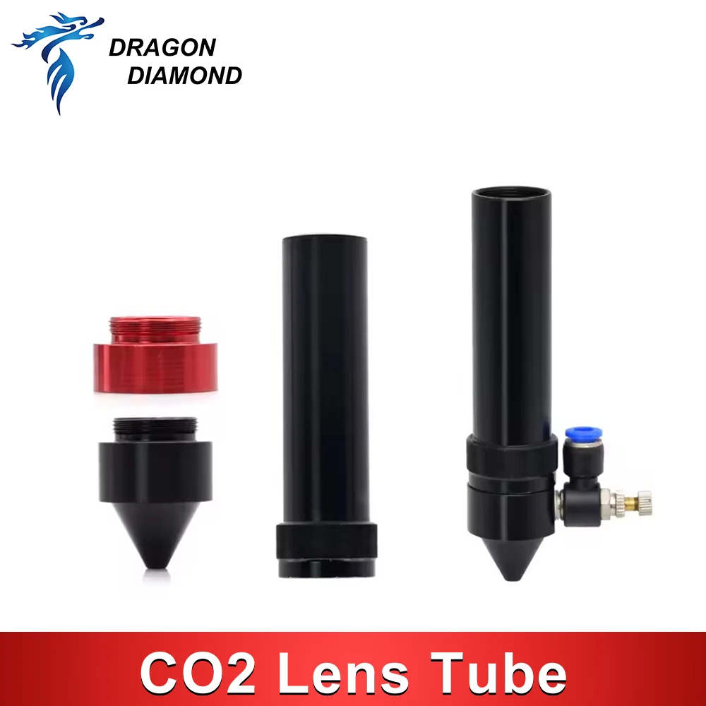 Dia.21mm D25 Laser Head Lens Tube Air Nozzle Adapter With Extension Ring For CO2 Laser Cutting Machine