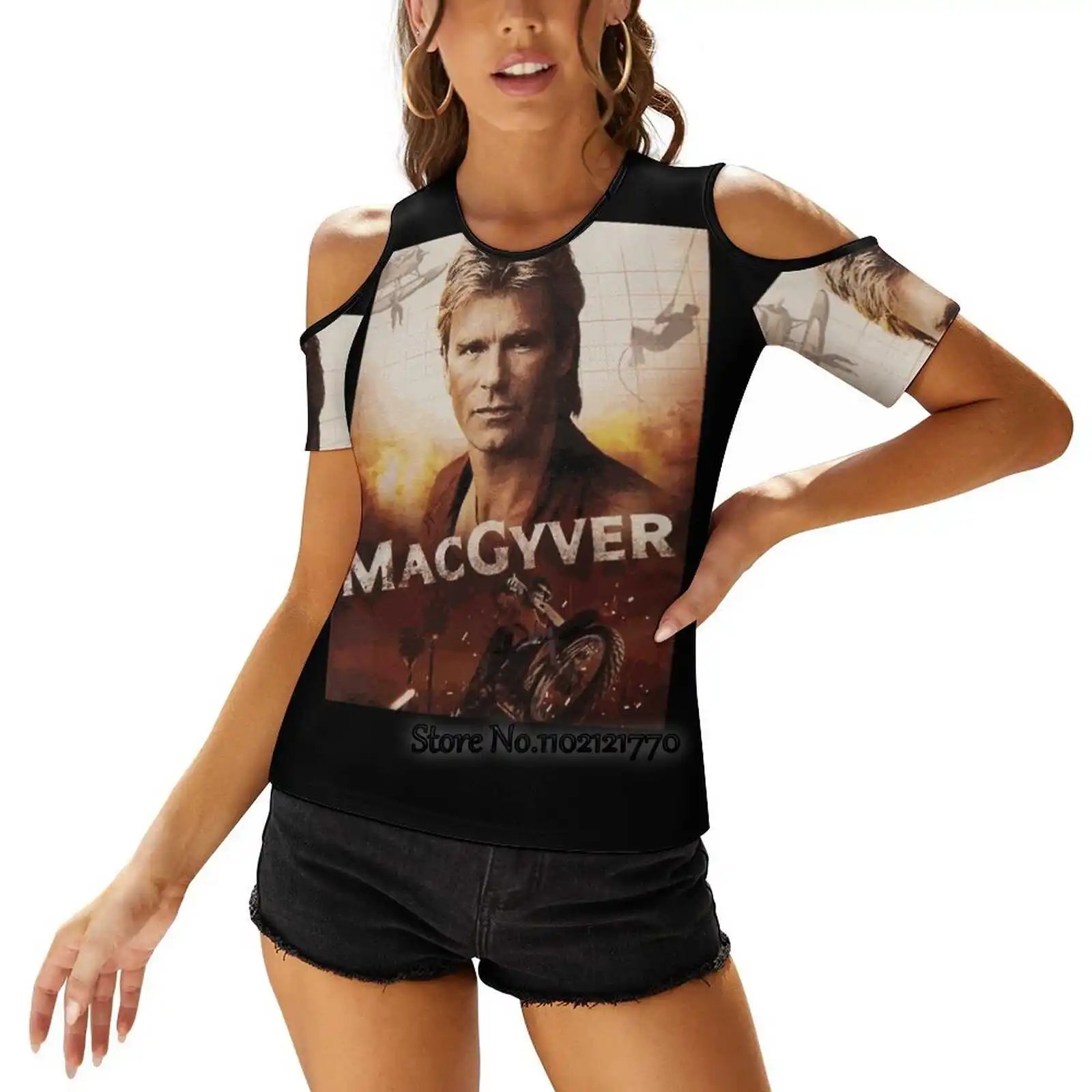 Macgyver Vrouwen T-shirt Casual Korte Mouwen Tops Tee Dames Losse T Shirts Macgyver Macgyver 2016 Angus Macgyver Lucas Tot