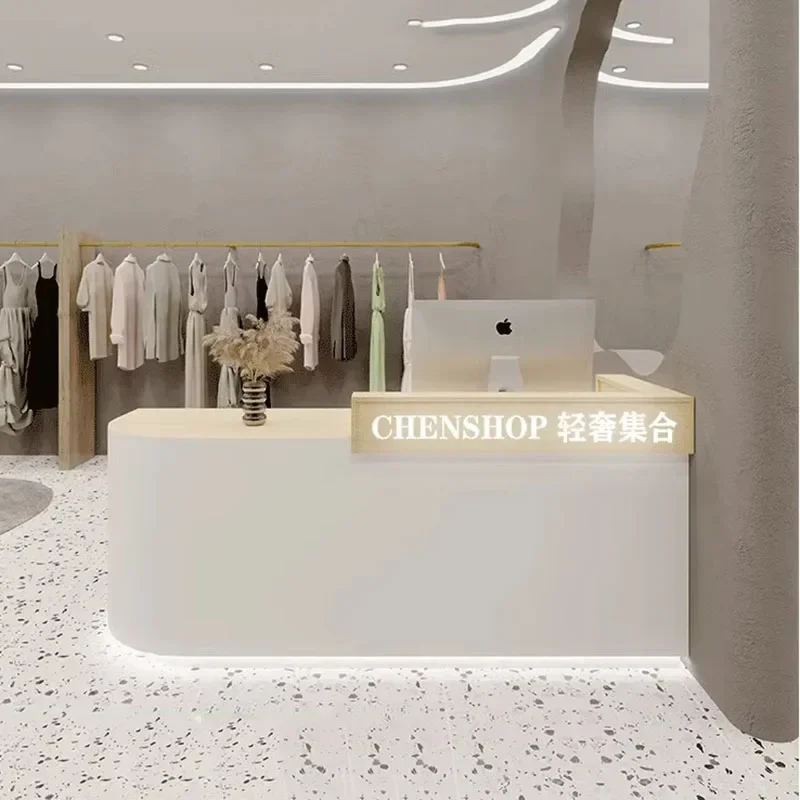 

Reception Counter Cosmetics Lectern Simple Table Atelier Aesthetic Salon Front Desk Furniture Luxury Empfangstheke Advanced