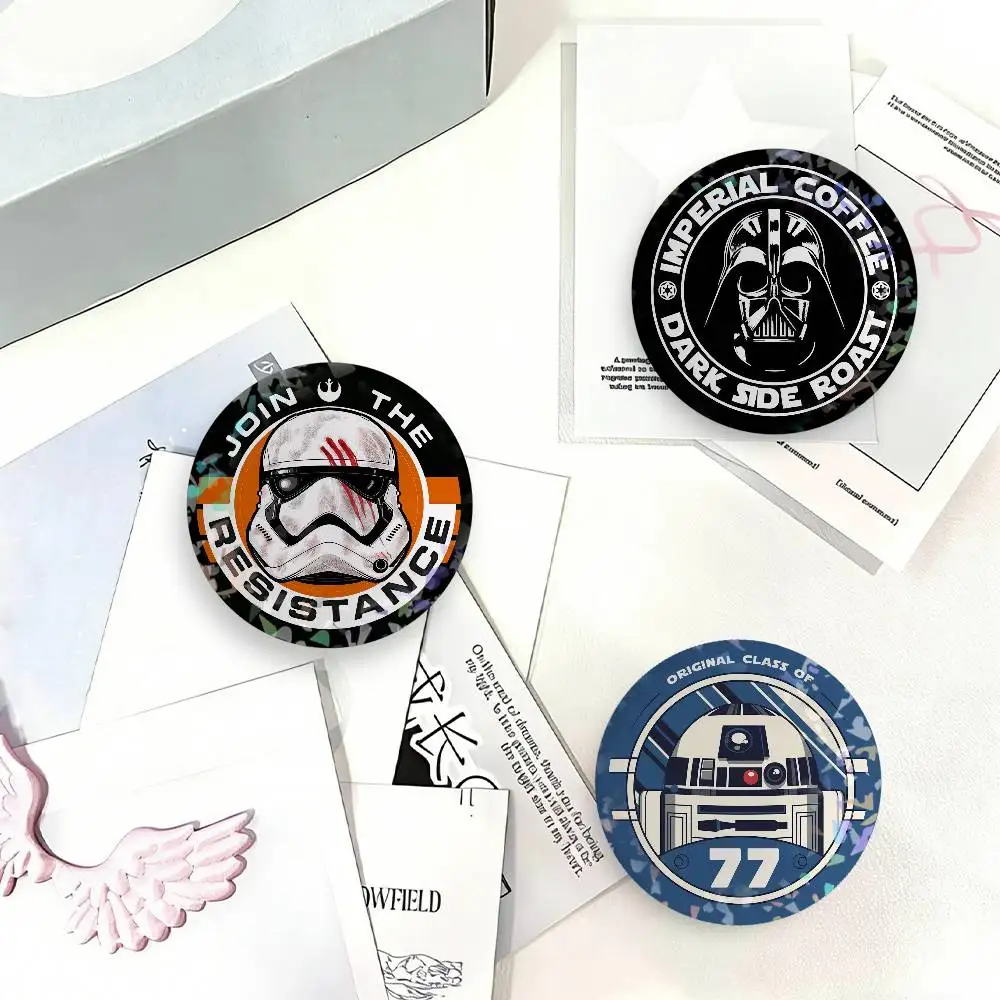 Science Movies S-Star COOL W-Wars Laser Badge Clothes Backpacks Hats Accessories Gifts For Children Friends Fans Collectibles
