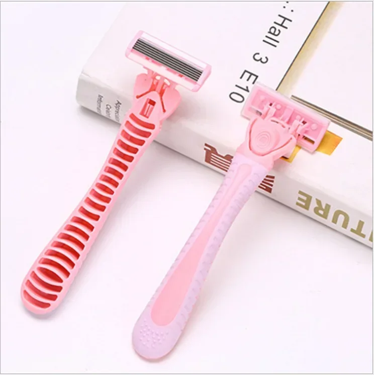 Razor for women 6-Layer blade leg hair underarm shaving knife 6-layer blades razor cross-border spot manual razor Leg shaver