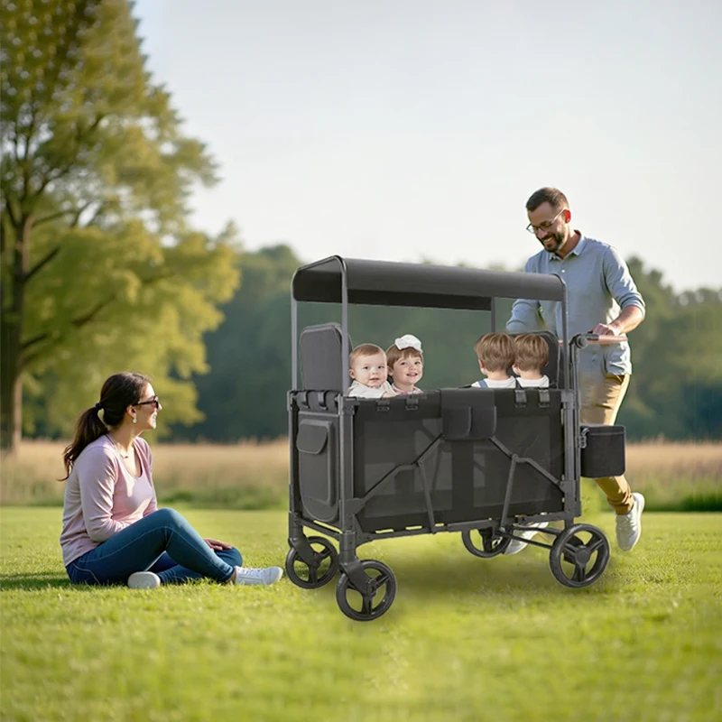 

Outdoor Indoor Foldable Beach Picnic Heavy Duty Foldable Station Wagon Garden Cart Camper