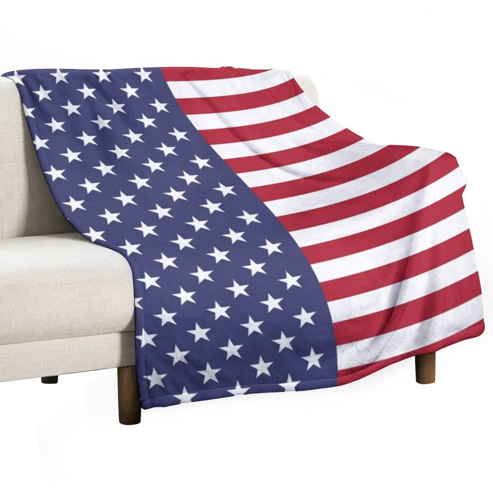 

USA FLAG of AMERICA Throw Blanket - Stars and stripes Throw Blanket Kid'S Polar Blankets