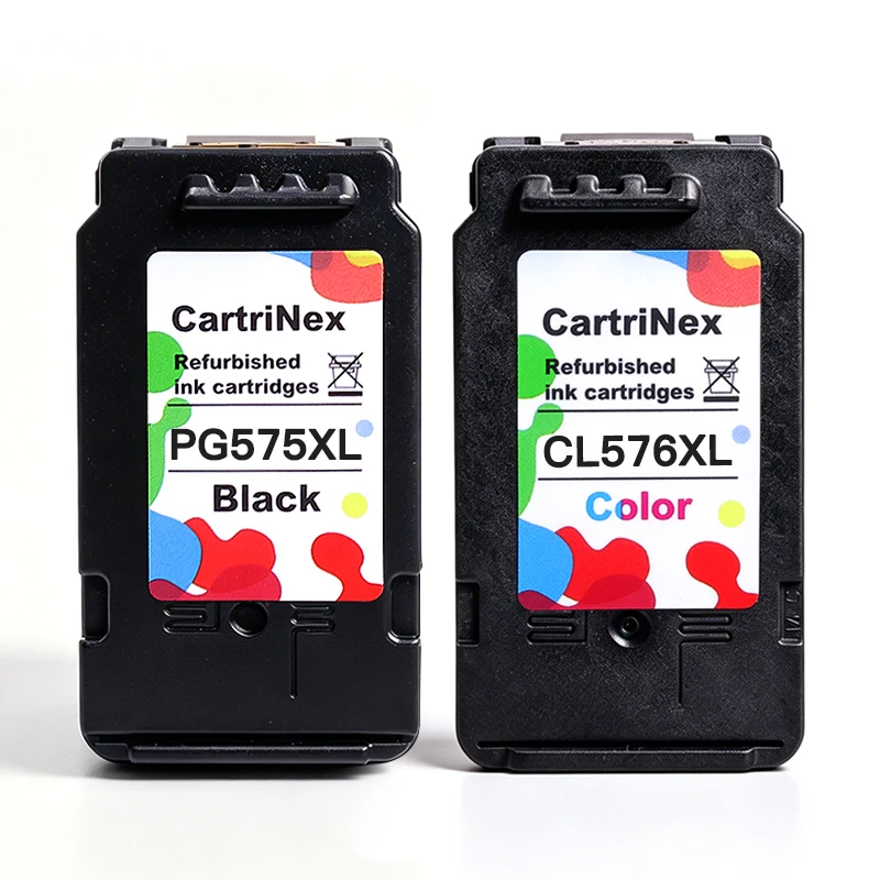 Remanufactured Ink Cartridge for Canon 575XL 576XL PG575 CL576 PG-575 CL-576 PIXMA TS3550i TS3551i TR4750i TR4751i Printer