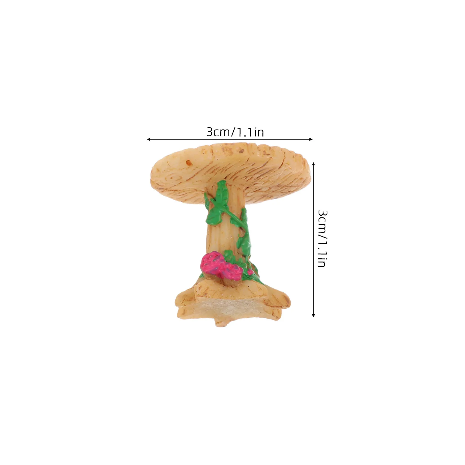 1Set Resin Mini Table Chair Round Table Chair Miniature Landscape Decor Desktop Plant Ornament Micro Garden Accessory Succulent