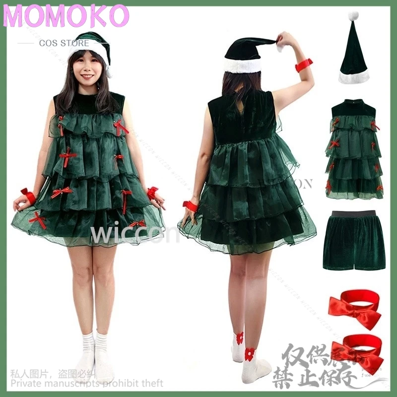 Costume de Noël Cosplay Robe Anime pour Femme, Robe en Dentelle Verte Trempée, Lolita Kawaii, ixde Vacances, brev, Personnalisé, Bol, 2024