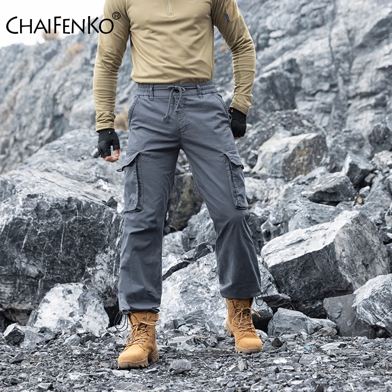

Новые мужские простые брюки-карго, модные повседневные брюки с несколькими карманами для весны и осени, однотонные, для активного отдыха, уличные, спортивные, для бега и походов