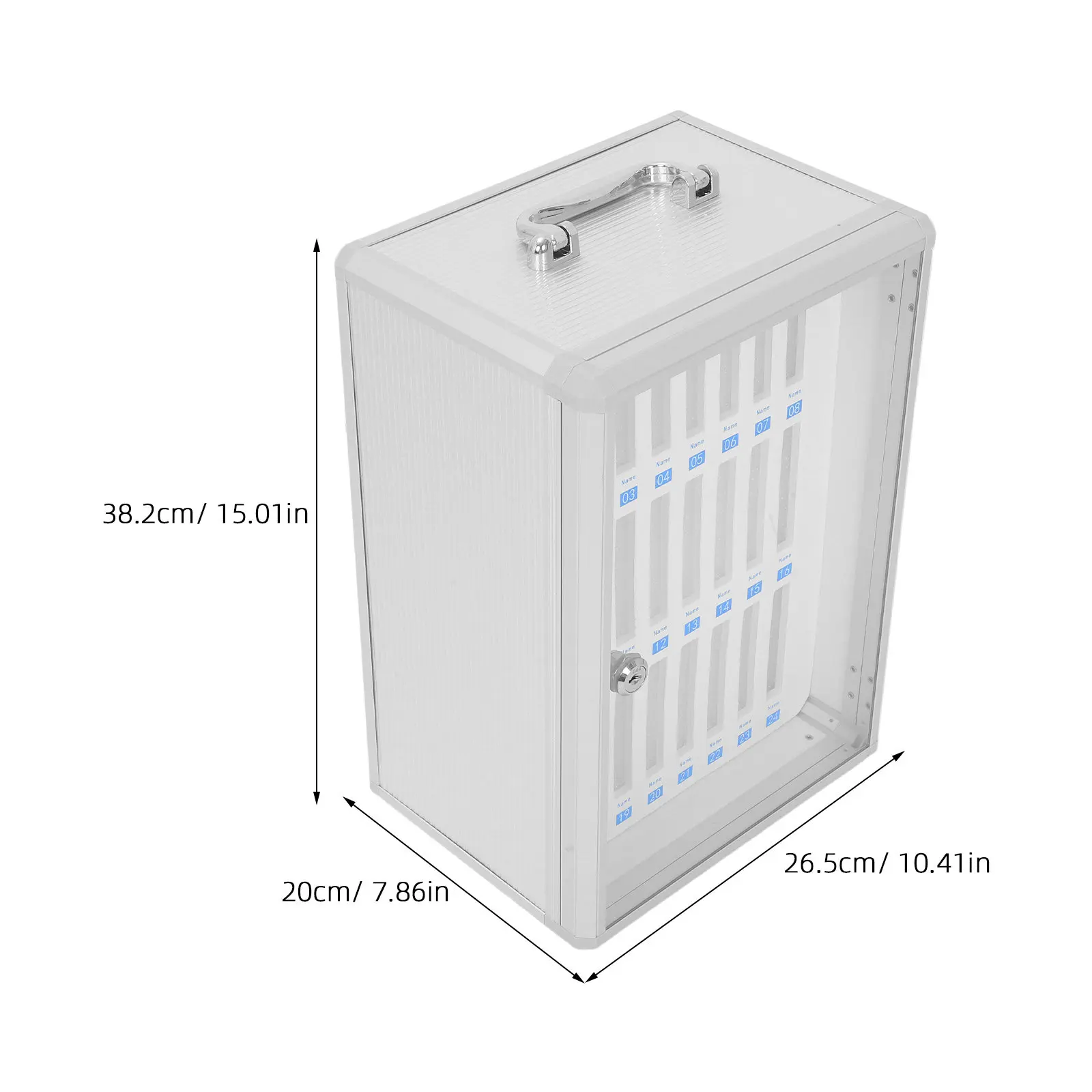 Cell Phone Locker With Lock Key Heavy Duty Cellphone Lock Box Wall Mount Cellphone Storage Locker For Classroom Office Retail - view 4