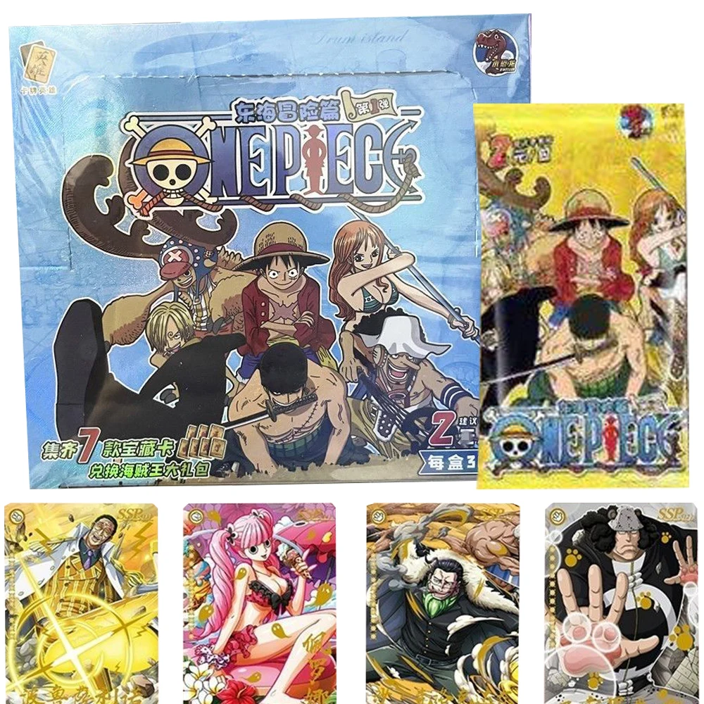 Booster de cartes originales One Piece, petit dinosaure, Sanji Hancock Nami, carte flash, anime populaire, sang chaud, jouets pour la famille, cadeaux