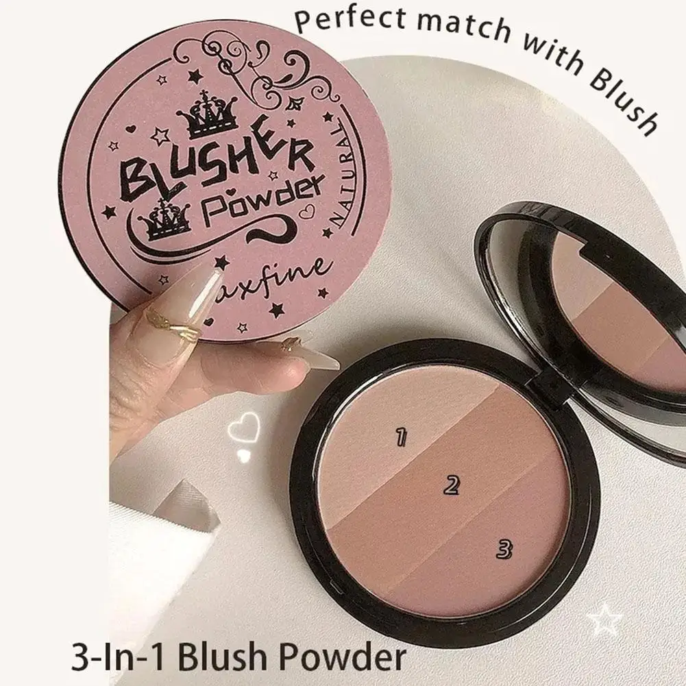 Bronzer paleta rozświetlaczy twarz matowa brązowa kawa kontur cień do powiek w proszku różowy rumieniec o wysokim połysku cień do powiek