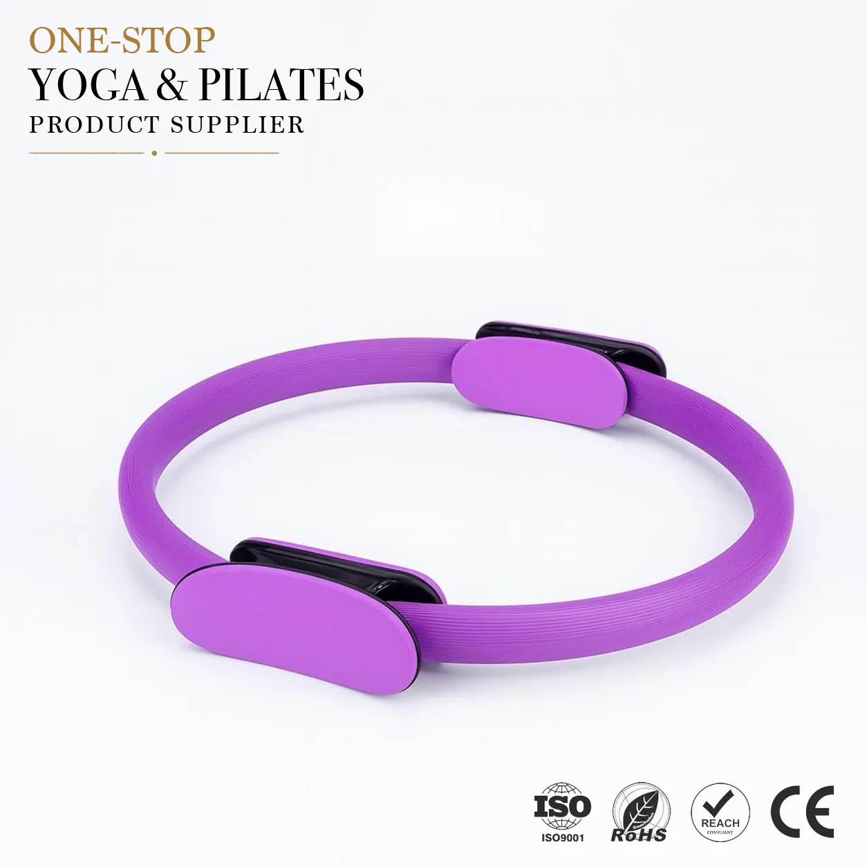 Lightweight Durable Dual-Grip Pilates Ring Yoga Circle for Thighs, Arms & Core for Home Pilates Exercise