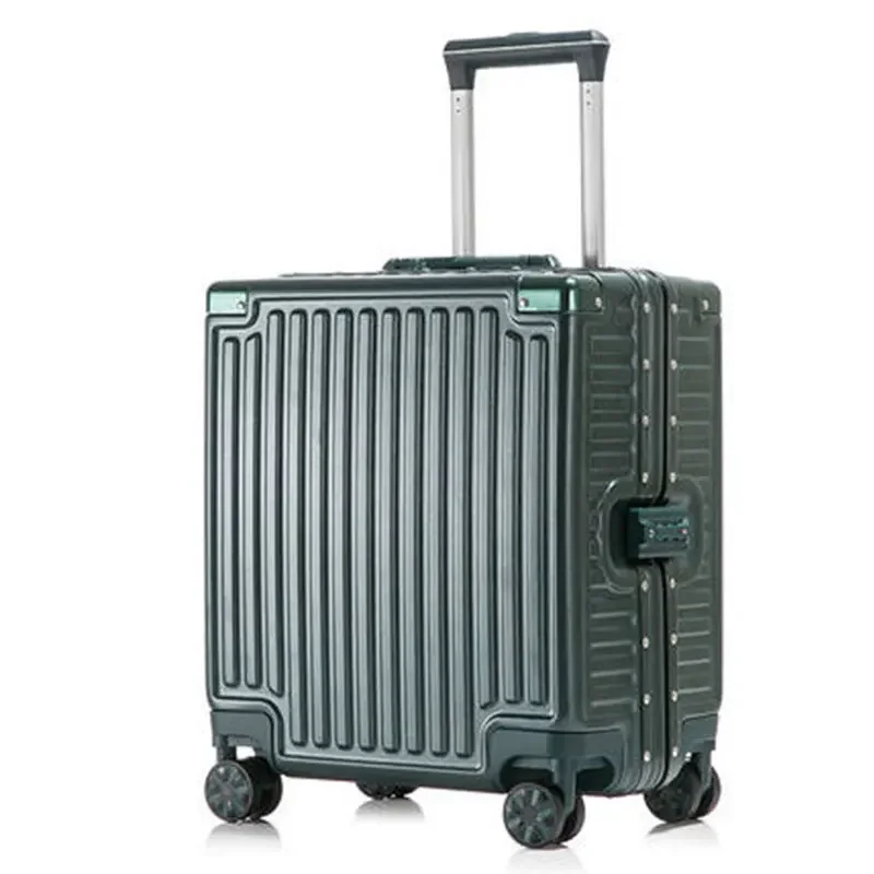 

Suitcases on Wheels 18-inch Luggage Small Lightweight Bag Cabin Carrier Suitcase Password Trolley Case Rolling Travel Bags