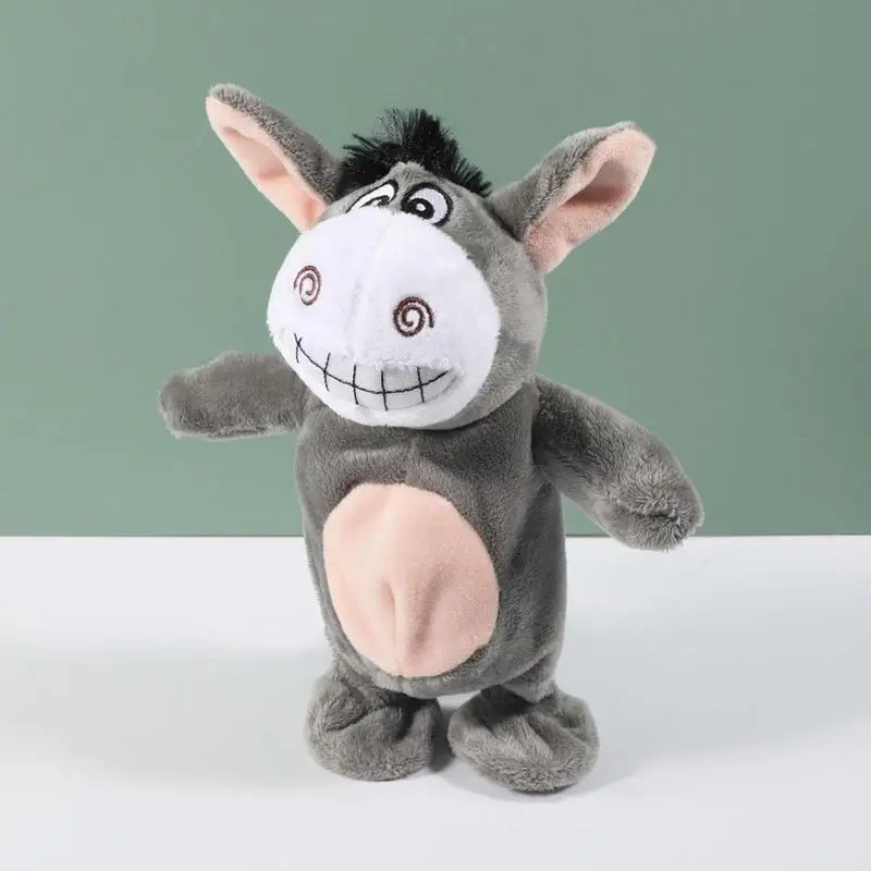 

Speaking Plush Donkey Doll Toys Talking Singing Plush Toy Sensory Learning Development Musical Toy Electric Interactive Animated