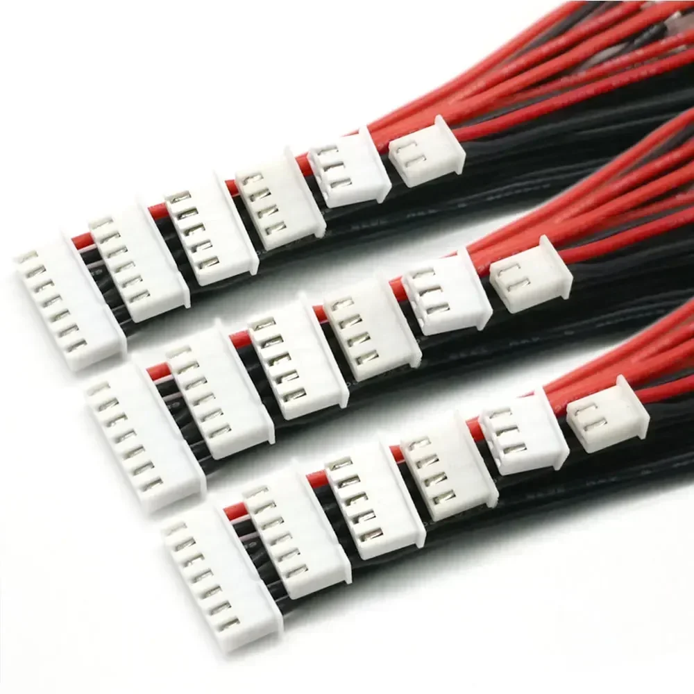10 개/몫 슈퍼 소프트 100mm 플러그 와이어 2S 3S 4S 5S 6S Lipo 배터리 밸런스 충전기 케이블 IMAX B6 커넥터 플러그 와이어 도매