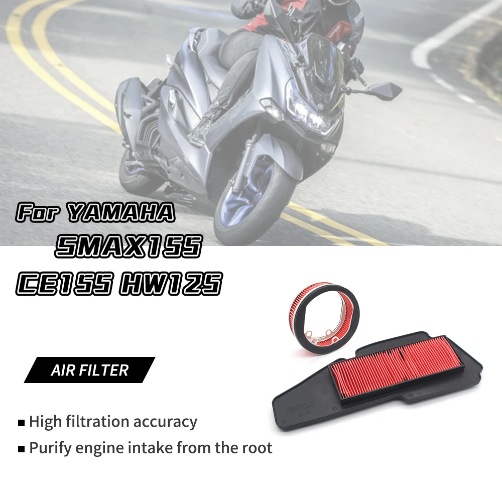 Motorcycle Air Intake Filter Cleaner Element Air Filter For Yamaha SMAX155 FORCE155 Majesty S 125 XC125R HW125 HW150 XENTER