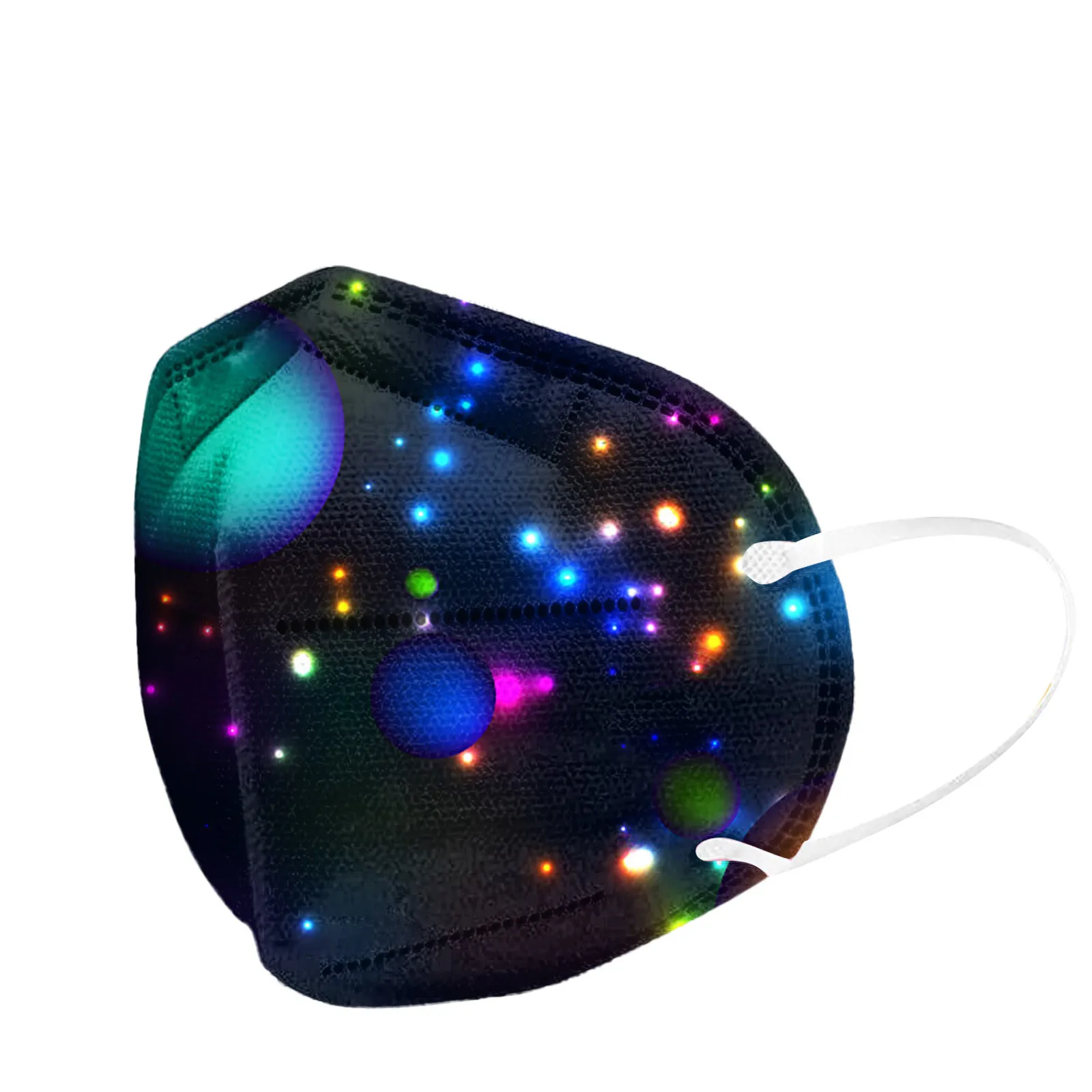 Colorful Children'S Mask Multi Layer Protection Breathable Face Cover Kid Festive Party Supply Pack Printed Facial Accessory T1