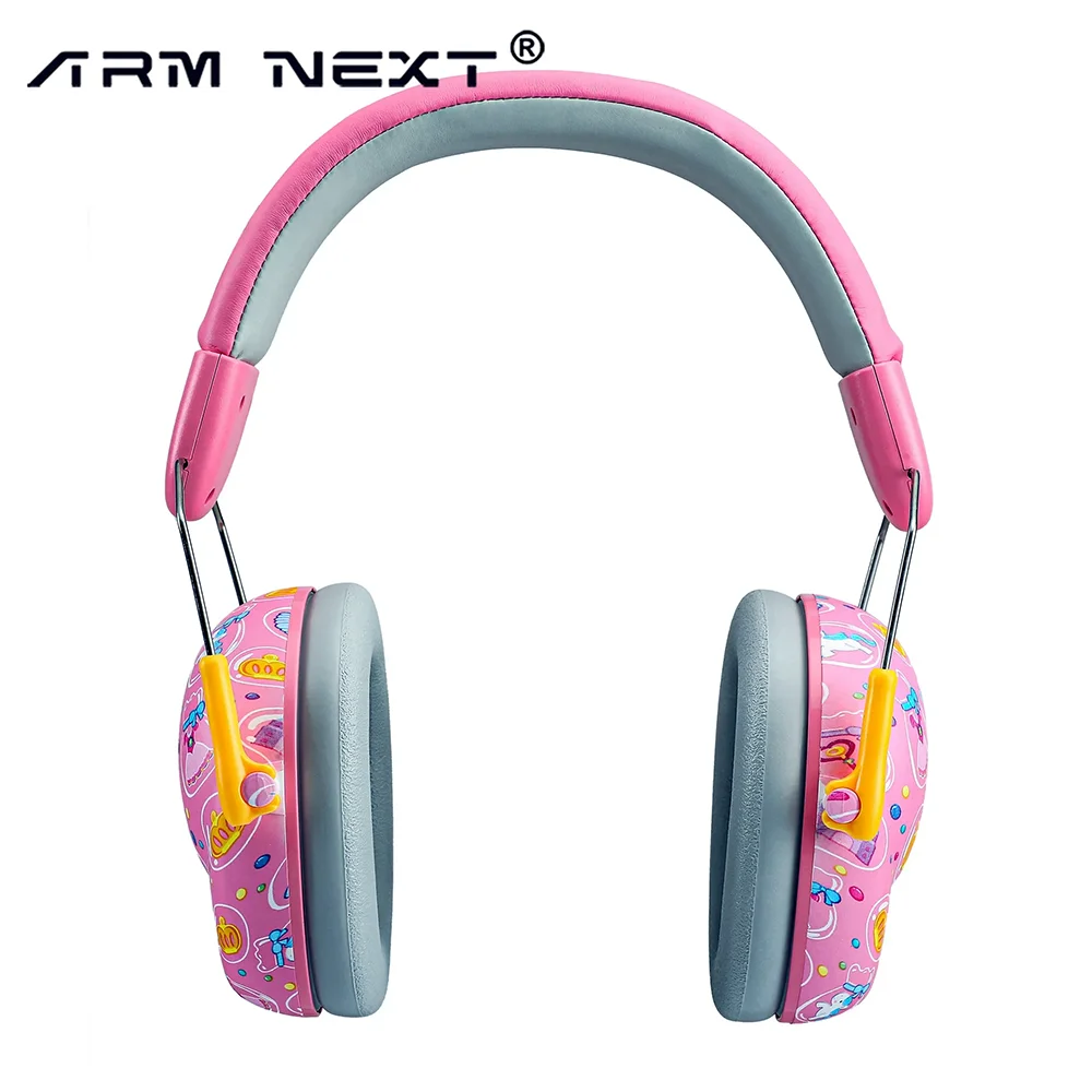 Upgraded Ear anak-anak perlindungan telinga headphone Noise Cancelling, NRR 26dB pelindung pendengaran earmuff untuk autisme, anak-anak, balita