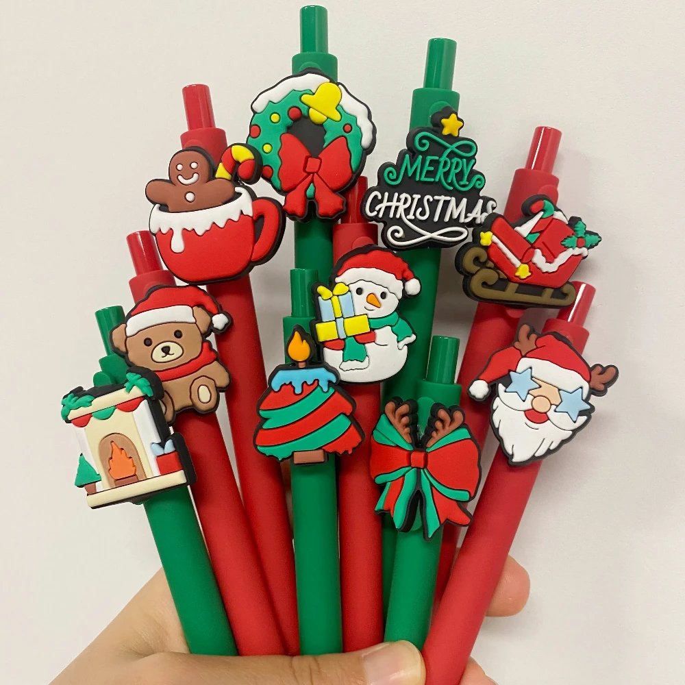 

10Pcs Christmas Bulk Gift Pens for Christmas Xmas Party Favors Goodie Bags Stuffer Gifts Office Supplies