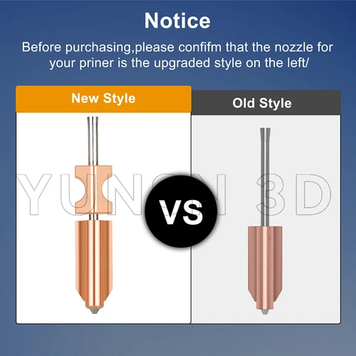 Imagen 2 del producto Boquilla bimetálica para Flashforge AD5X, nuevas boquillas Hotend de acero endurecido mejoradas, piezas de repuesto para impresora 3D de 0,2/0,4/0,6/0,8mm