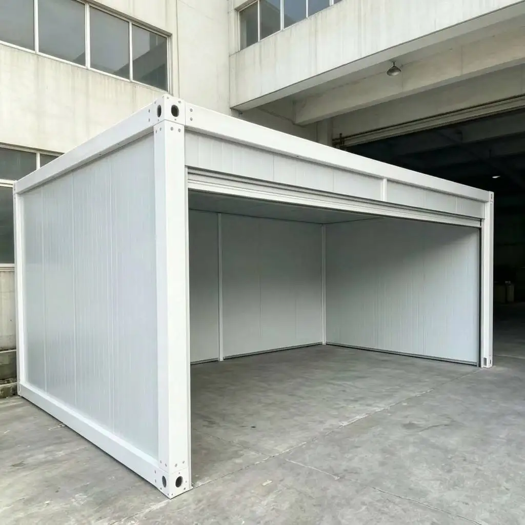 Modern 20ft Modular Garage Prefab Metal Carport House Portable Outdoor Storage Shed Prefabricated Car Garage Customization