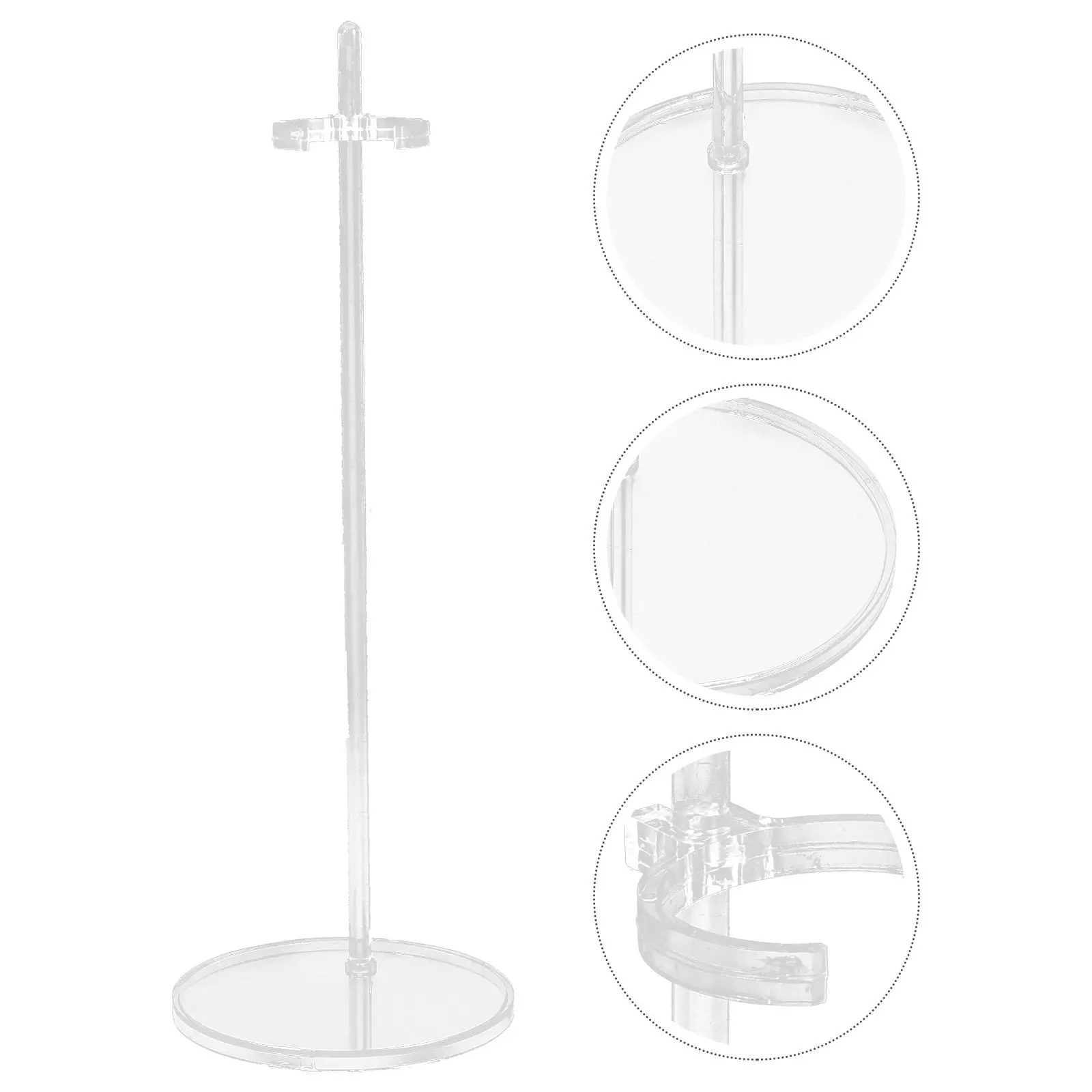 

5Pcs Clear Adjustable Mounting Stand for Figures Non-Tip Display Base for Safe and Elegant Showcase on Desktop Or