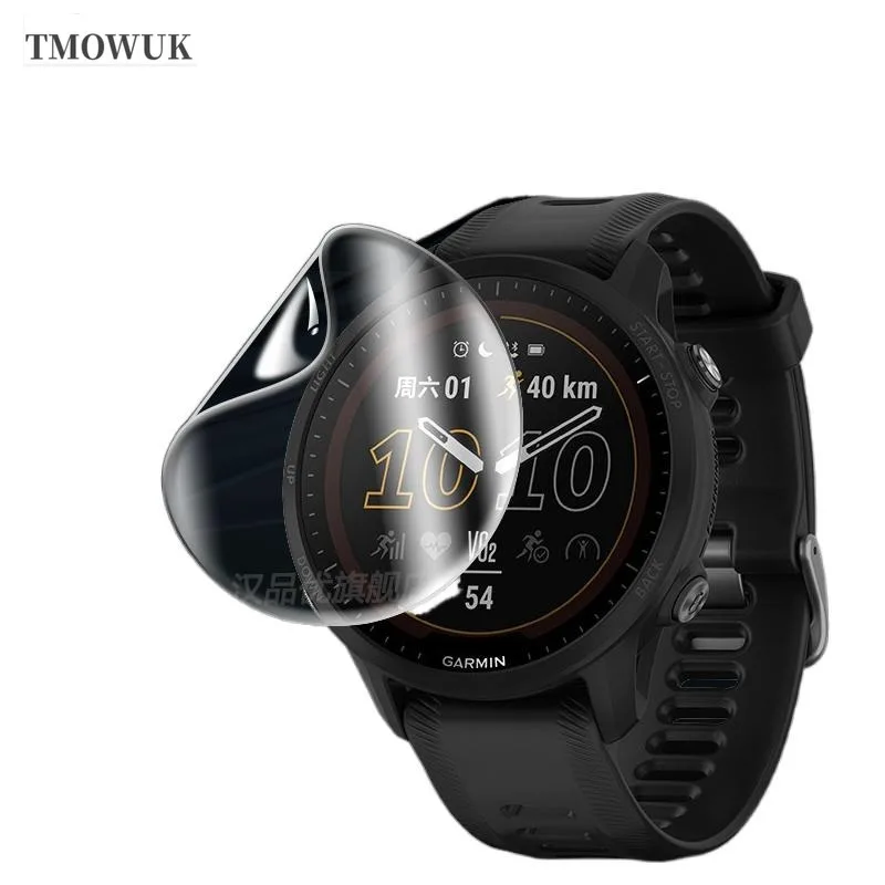 Untuk Garmin Forerunner 45 55 158 220 235 245 255 255S 620 635 Pelindung Layar Film Hidrogel TPU Lembut HD Jam Tangan Antigores Bening