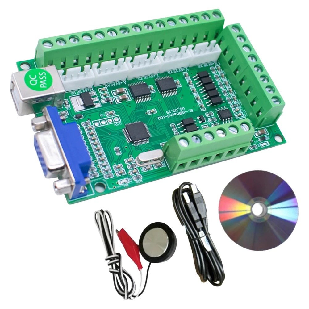 5 Axis Interface Driver Motion Controller Card for Mach3 V3.25 Z Probe CNC USB Breakout Board for Engraver Machine Stepper Motor