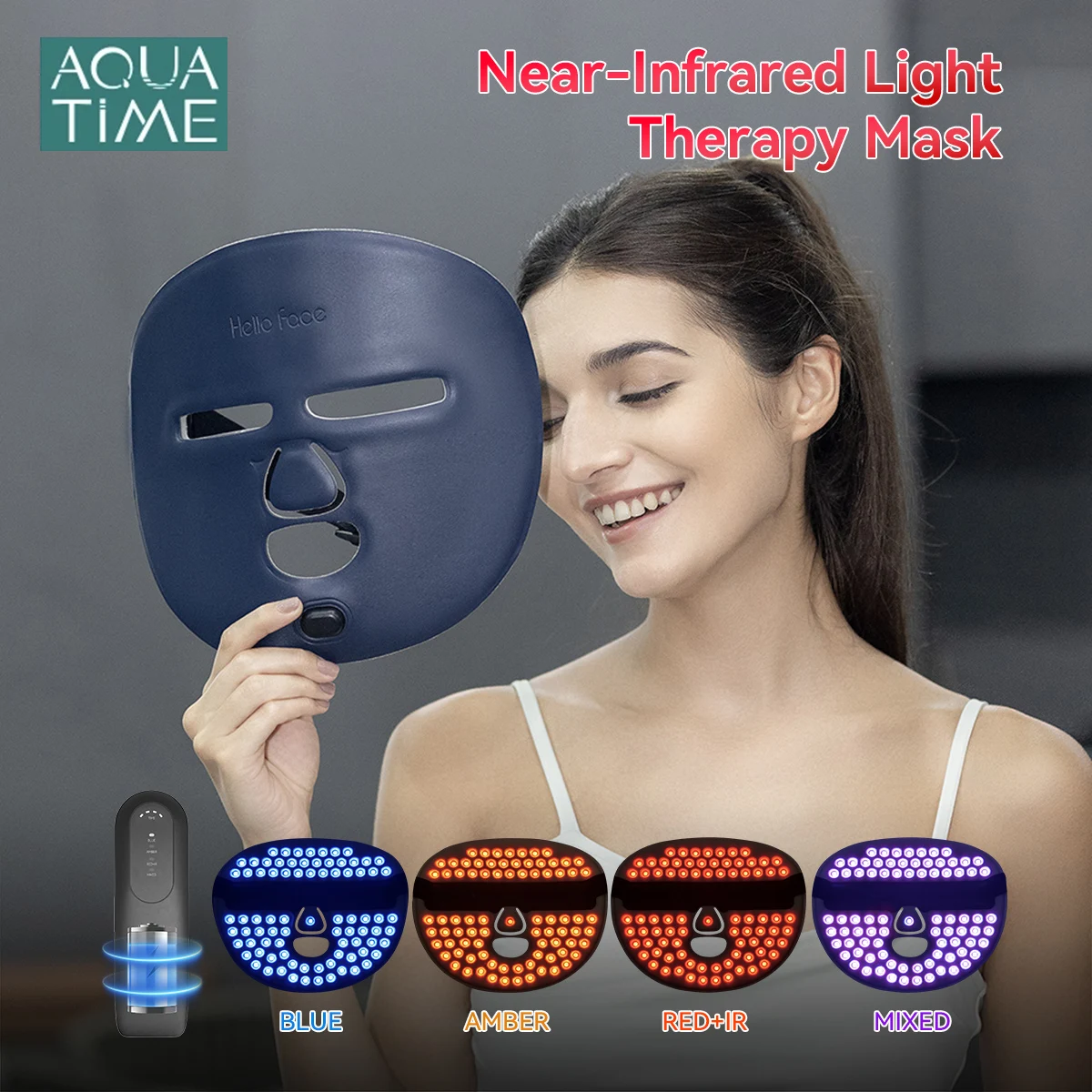 hello-face-m500-850nm-vicino-infrarosso-led-maschera-per-terapia-della-luce-rossa-4-colori-332-sorgenti-luminose-bellezza-del-viso-maschera-morbida-per-il-viso-cura-della-pelle