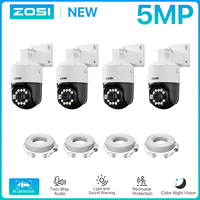 ZOSI 5MP PTZ PoE Add-on Camera For Security Camera System, Work with ZOSI 8 Channel 16 Channel PoE CCTV NVR