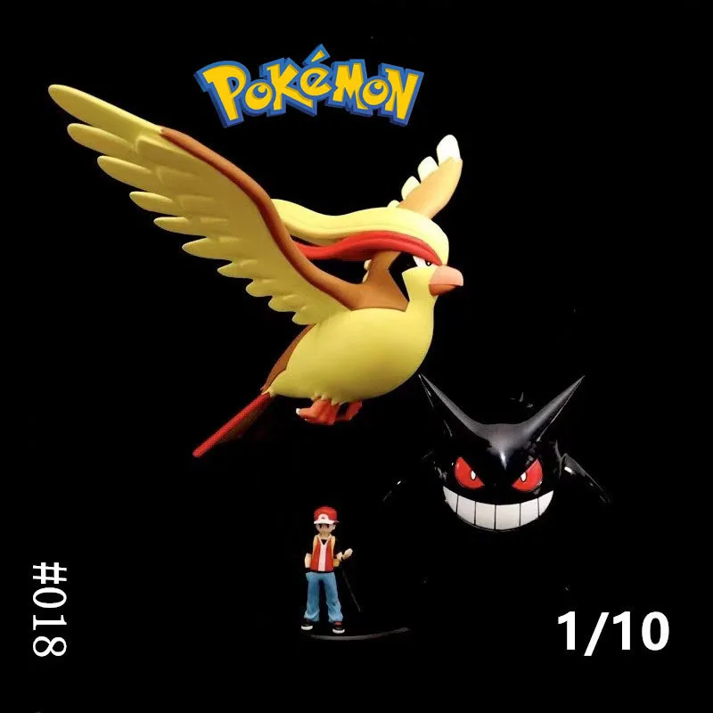 Pokemon 1/10 GK Pidgeot Resin Anime Action Figure Model Toys Gift for Birthday Children Large ornaments