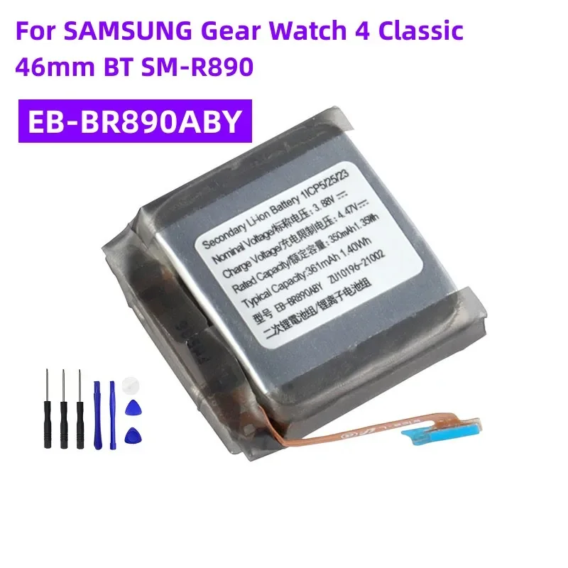 Replacement EB-BR890ABY For Samsung Gear Watch 4 Classic 46mm BT SM-R890 Smart Watch Batteries + Free Tools