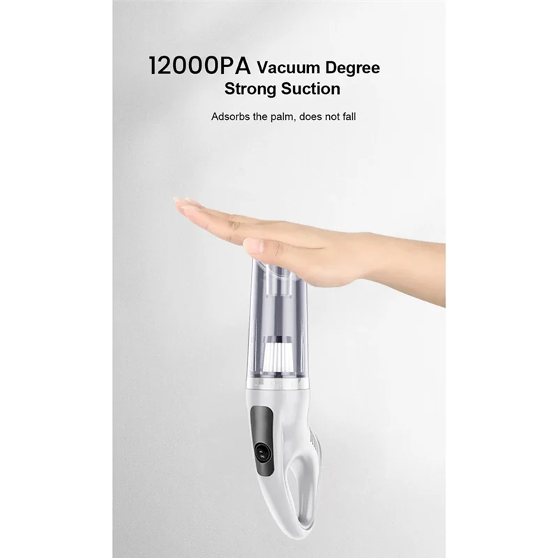 

A21Q-12000Pa Ручные беспроводные пылесосы Перезаряжаемый бытовой беспроводной кнопочный пылесос для автомобиля Домашняя шерсть домашних животных