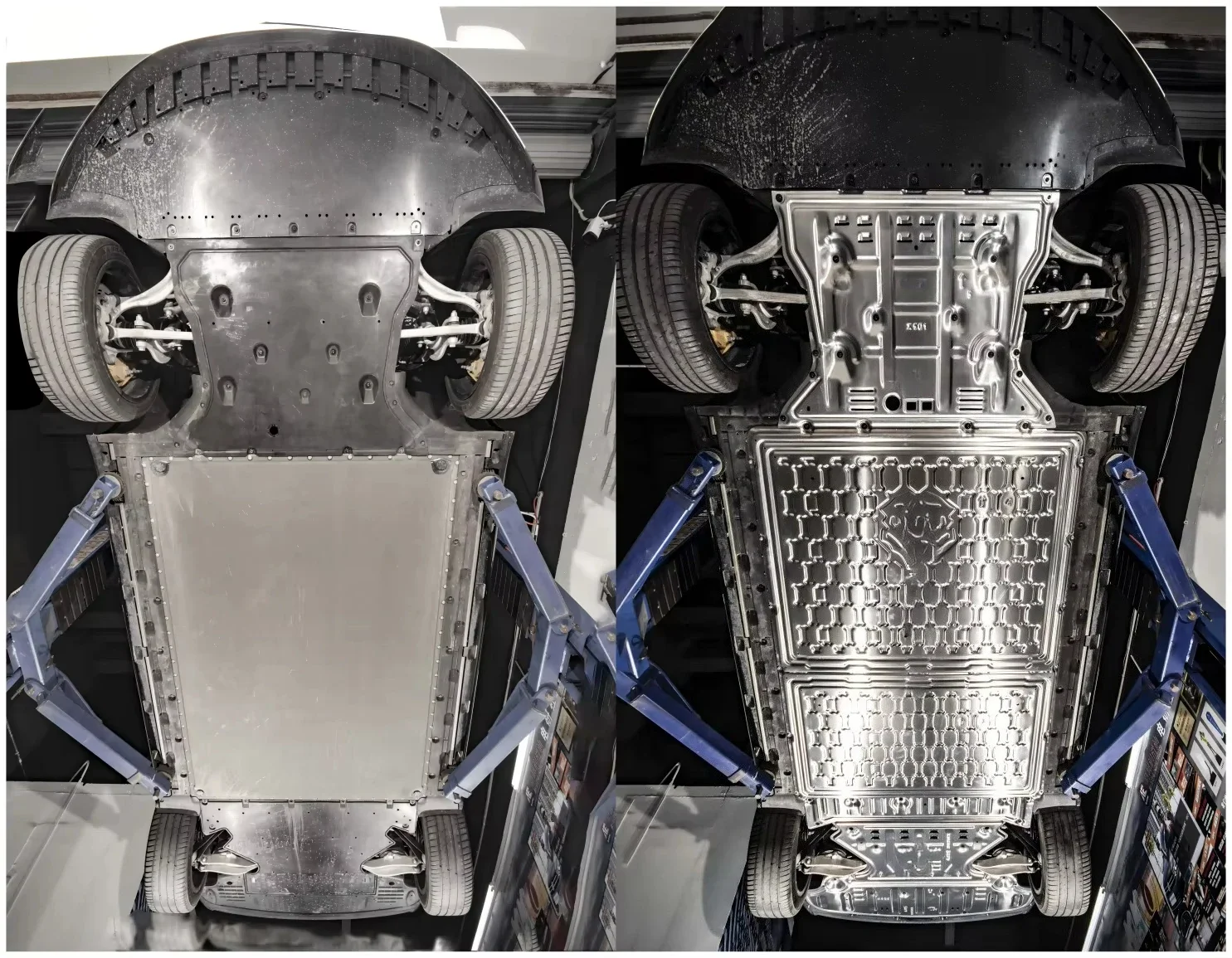 Crankcase Battery Underbody Protection Fit for SU7 YU7 Accessories Part Car Chassis Cover Skid Plate Alu Alloy 2.5mm
