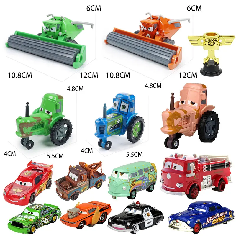 Disney pixar Cars 3 toys Lightning McQueen Matt Jackson Storm Frank 1:55 Alloy Pixar Car Metal Die Casting Car Kid Boy Toy Gifts