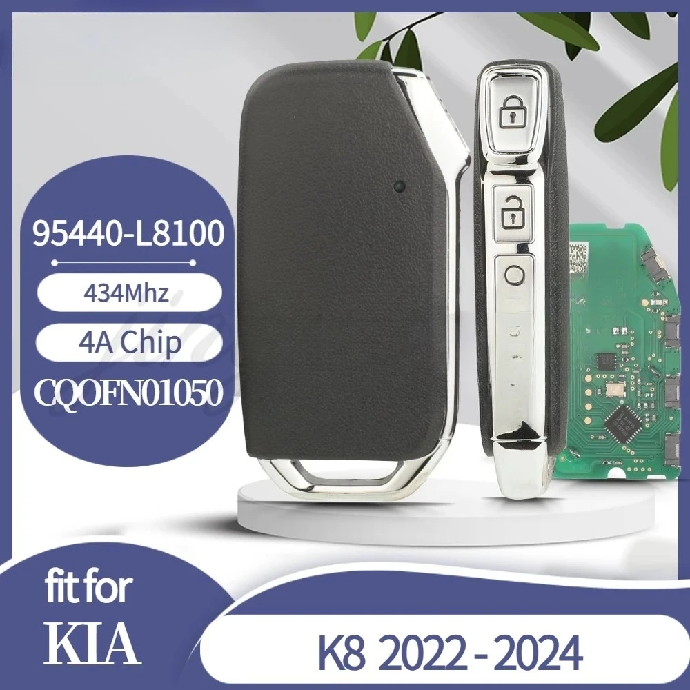 

95440-L8100 Smart Car Key Remote for KIA K8 2022 2023 2024 CQOFD00790 4Buttons Auto Start Keyless Fob 433MH 4A Control