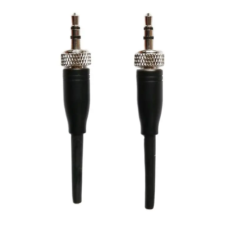 2pcs Metal 3.5mm Stereo Screw Lock Plug For Sony Sennheiser Headset Lavalier Lapel Microphone Connector 1/8