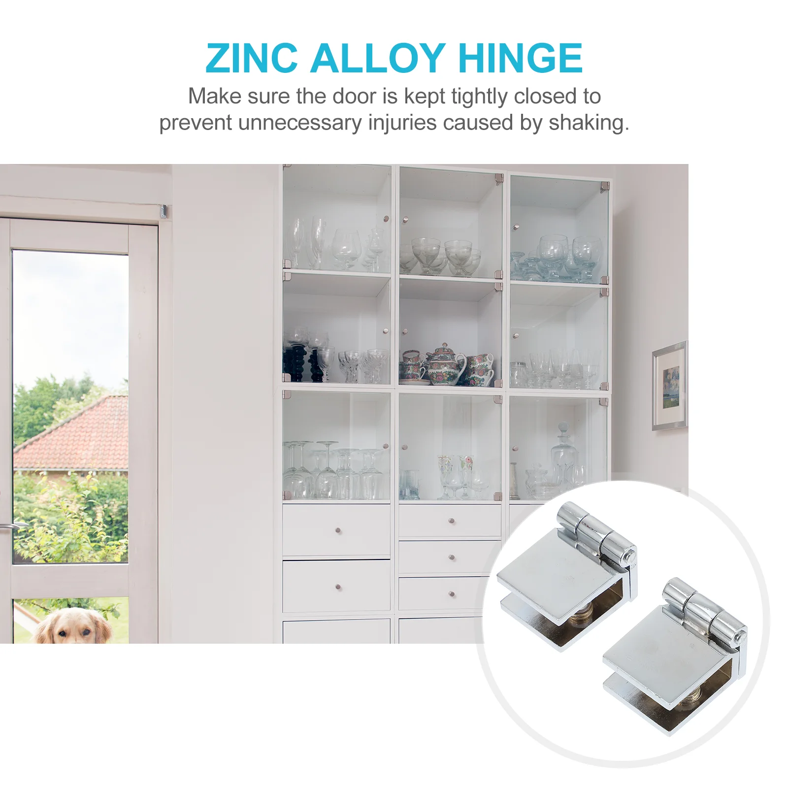 

Frameless Glass Door Hinges High Quality Copper Long Service Concealed Design Suitable Cabinet Display Smooth Practical