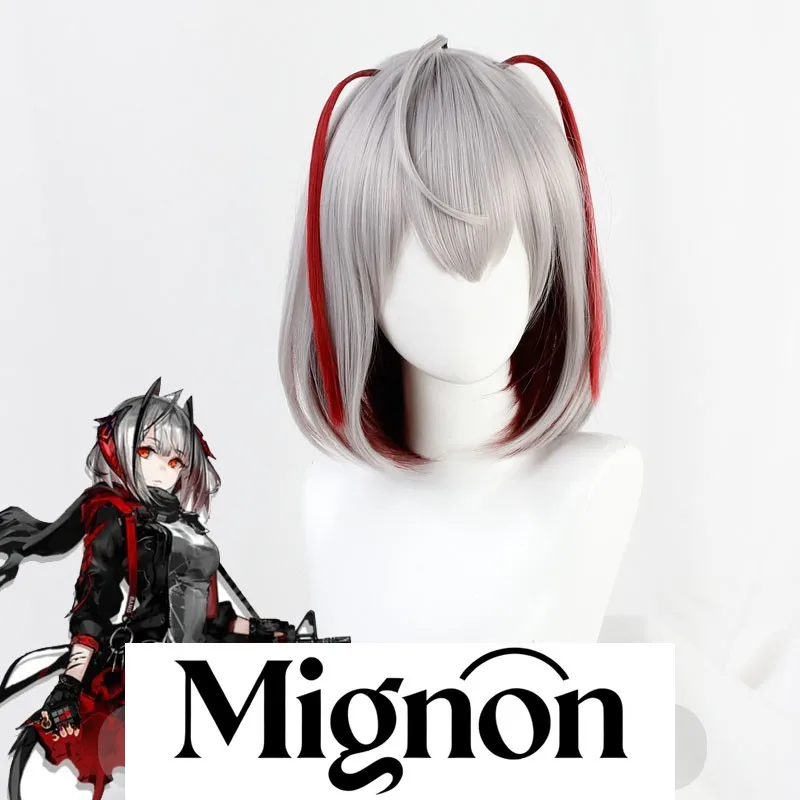 

Arknights W cosplay wig with red details Halloween gift