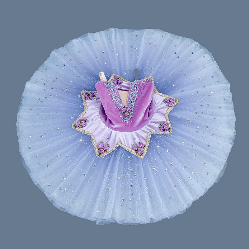 زي توتو باليه للأطفال للفتيات النائمة الجميلة لدمية توتو لمرحلة أداء الطيور الزرقاء #4