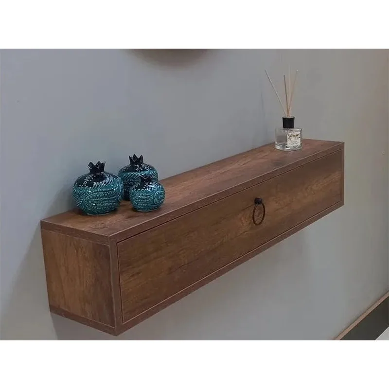 

Nordic wall-mounted suspended solid wood wall cabinet simple suspended entrance kitchen bathroom wall cabinet hanging storage ca