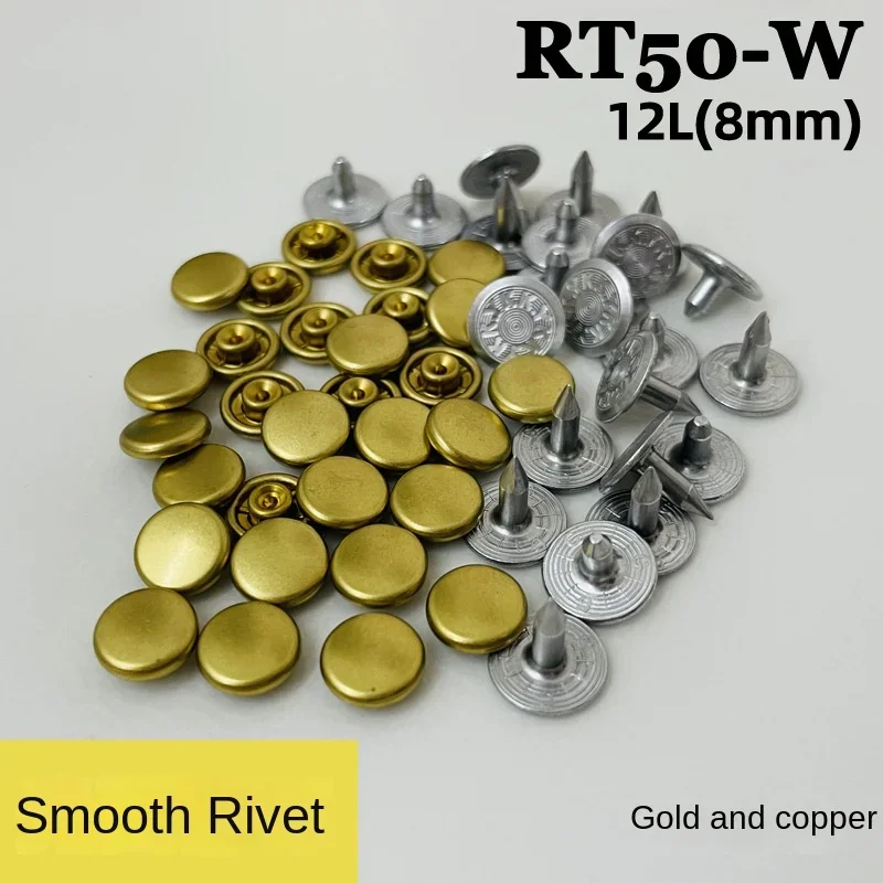 

10pcs/30pcs/50pcsJapanese YKK Button RT50 Rivet Bottom Nail Collision Nail Denim Reinforced Nail Precision Copper