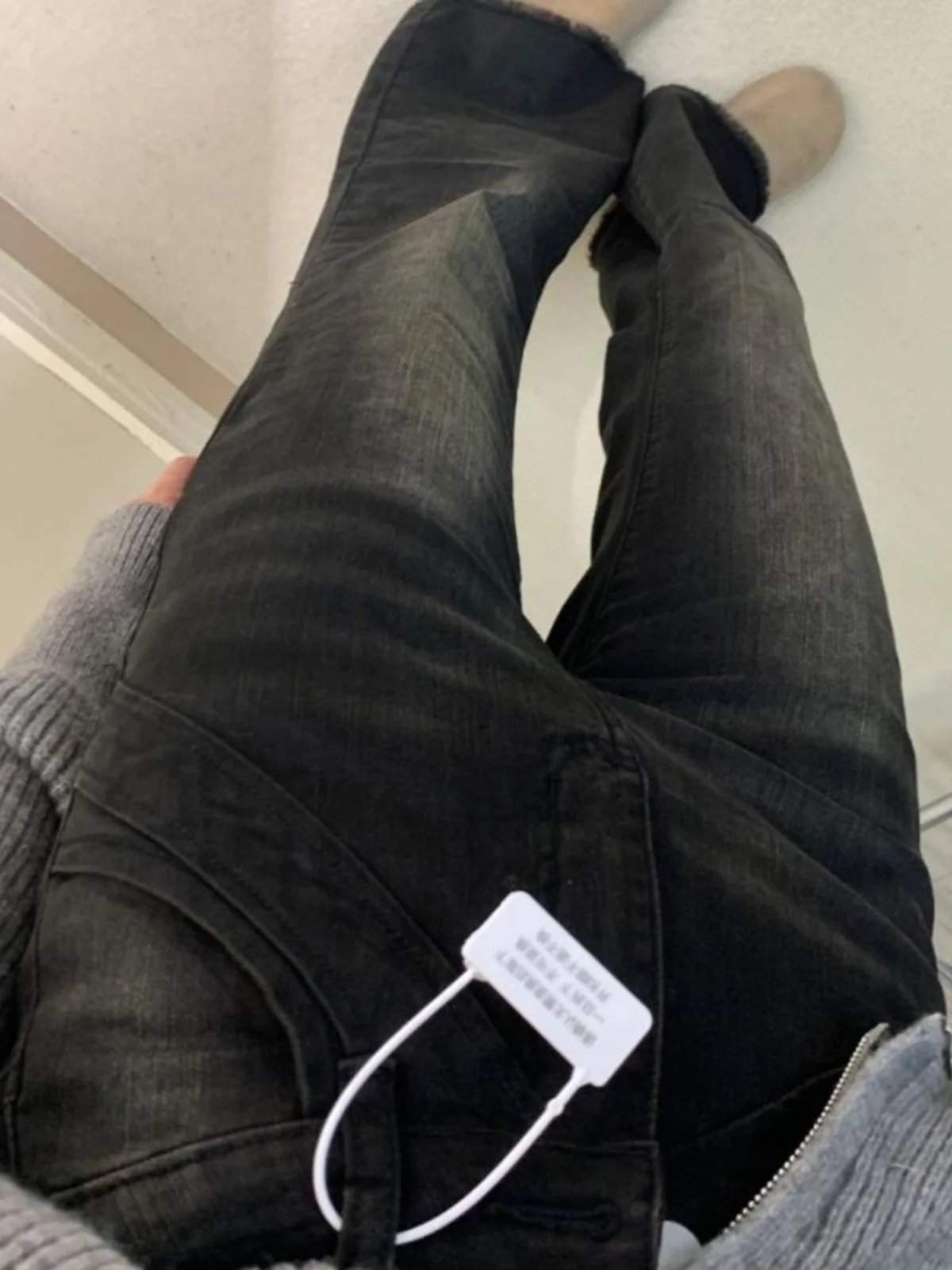 High Waist Bell Bot Jeans Women's Design Sensation Slimming Straight Leg Wide Leg Pants Cotton Stretch Denim Jeans