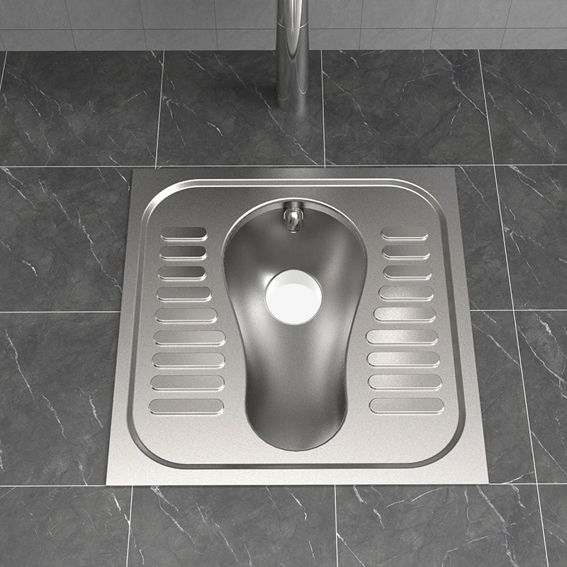 Modern Train Design High Quality Stainless Steel Squat Toilet Wholesale for Bathroom Application