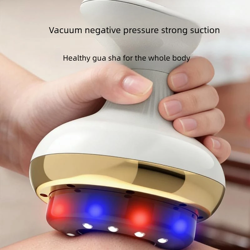 Electric Cupping Scraping Massager 40 Nodes 9 Levels Digital Display High Suction Easy Operate Hot Compress Body Massager Tools