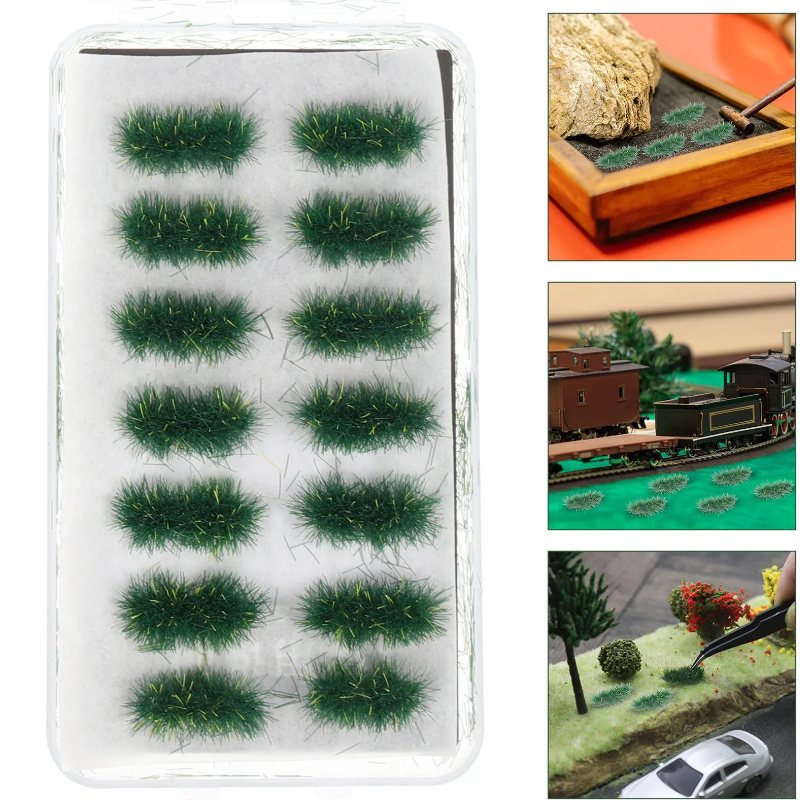 

Simulated Grass Cluster Faux Grass Tufts Floor Vegetation Sand Table Micro Landscape Garden Decoration Sand Table Decor